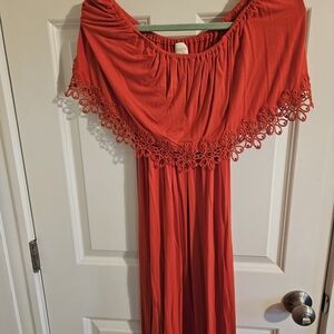 Chico's Vibrant Red Gathered Top